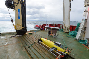 Seaglider ready for deployment in the Norwegian Sea