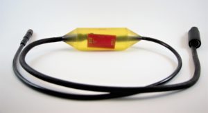 SMART Cable Prototype with visible PCB