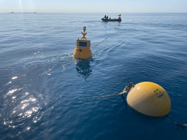 Deploying an environmental data buoy