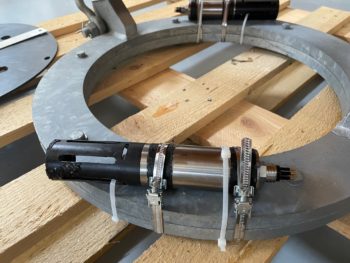 Sensors fixed inside the buoy well