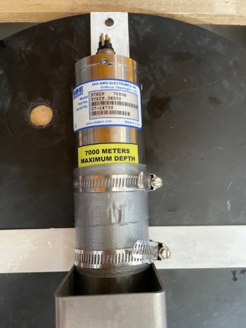Sensor mounted in its protective housing