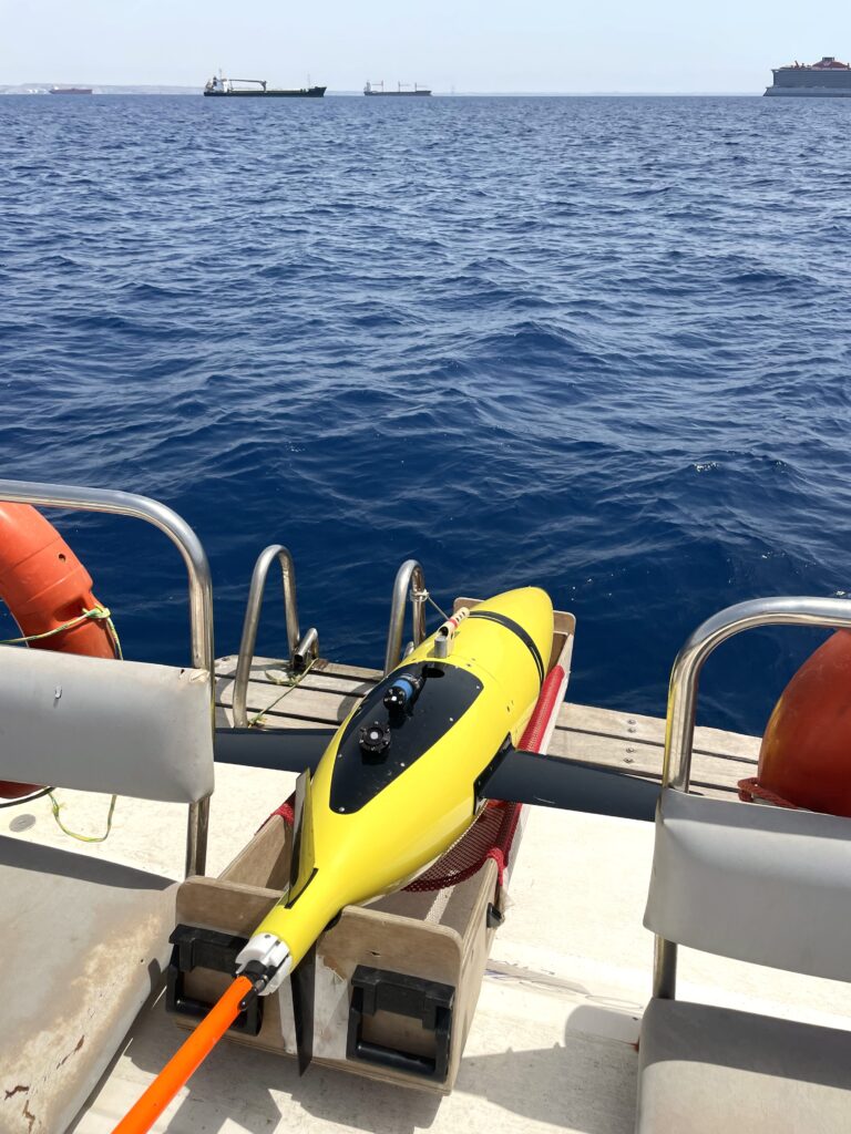Testing an Autonomous Underwater Vehicle - Seaglider in Cyprus before the scientific cruise in Norway
