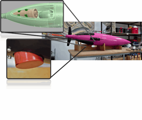 Simrad EK80 echosounder transducer and its integration with a Seaglider